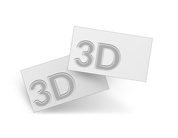Wizytówki z lakierem UV/UV 3D